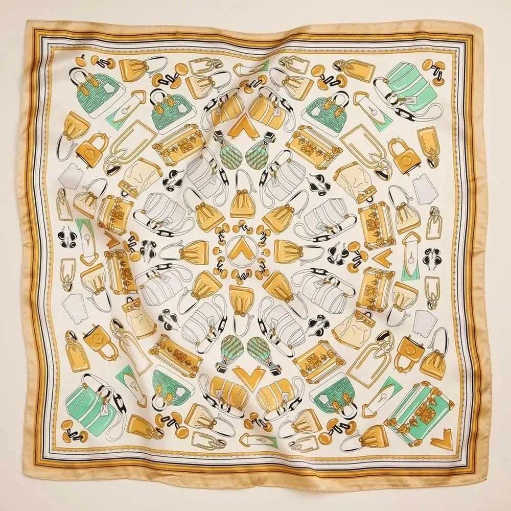 Handbag Print Scarf -BG
